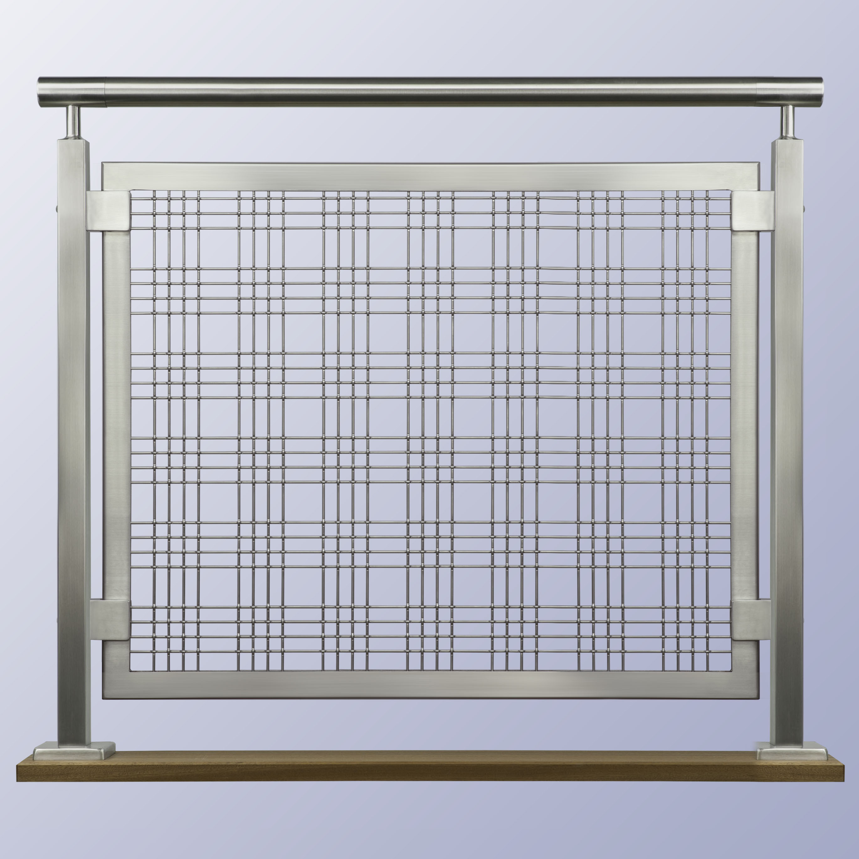 Wire Mesh Panel Patio Rail by AGS Stainless