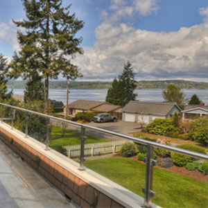 Glacier Panel Patio Rail by AGS Stainless