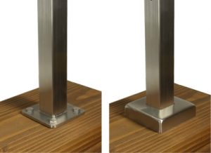 ags top mount railing post