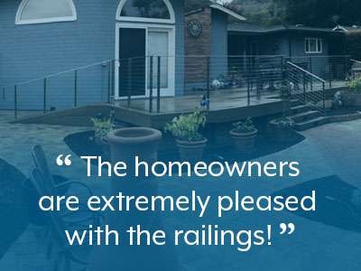 Rainier Railing System image. Quote: The homeowners are extremely pleased with the railings!