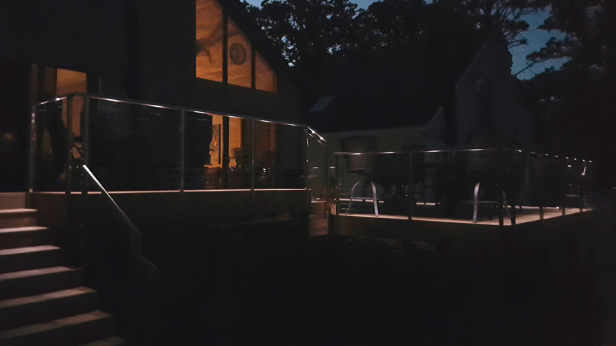 Micro Star&trade; lights for outdoor rail lighting is a modern railing idea. Small handrail lights add decorative effect to the custom rail system.