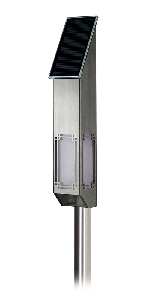Solar powered LED lights are versatile and attractive.