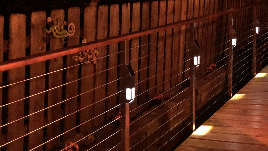 outdoor solar LED lights, energy-efficient battery-operated-garden LED lights.