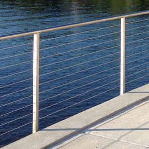 Stainless steel deck cable railings