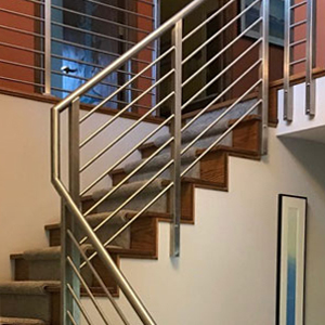 bar railing on staircase