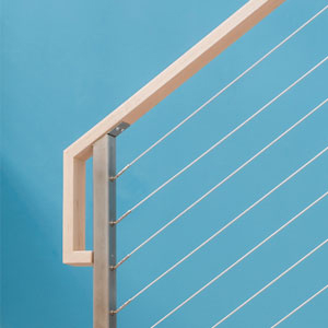 Wood Handrail Extension and Return