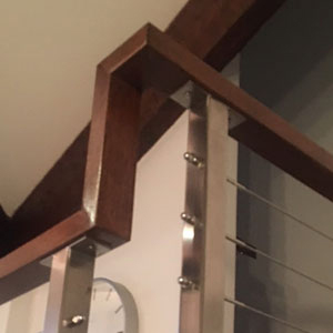 90 Degree Wood Handrail Transition