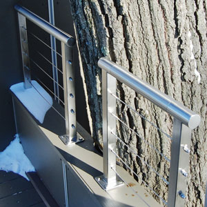 Cable Rail with Split Height Extension