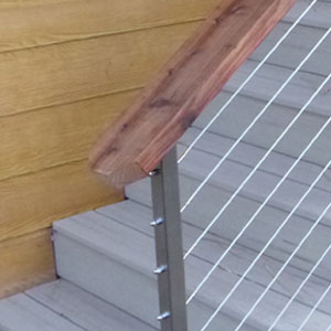 Stained Cable Rail by AGS Stainless