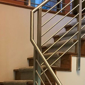 90 Degree Round Handrail Transition