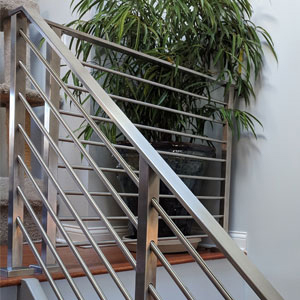 Brushed Finish Rail by AGS Stainless