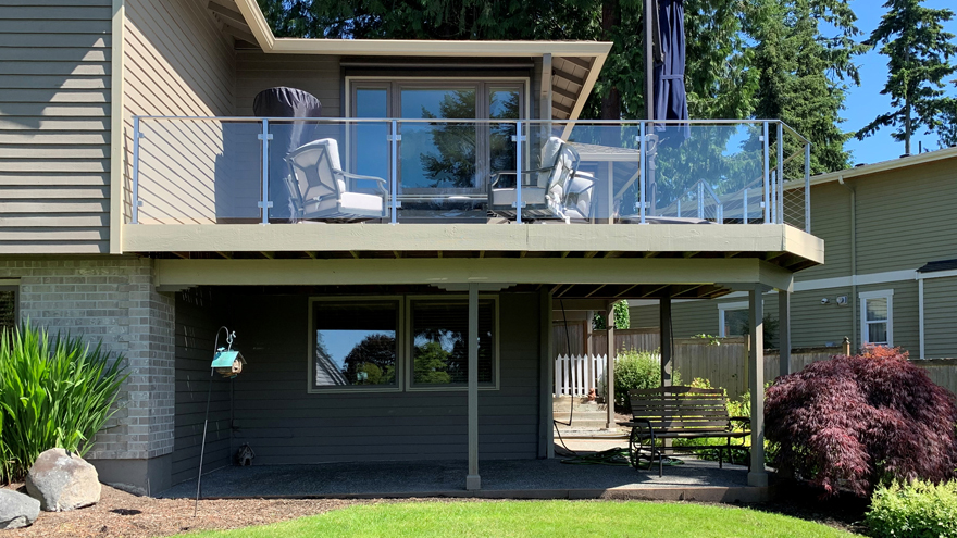 Glacier glass panel railing systems are luxury defined.