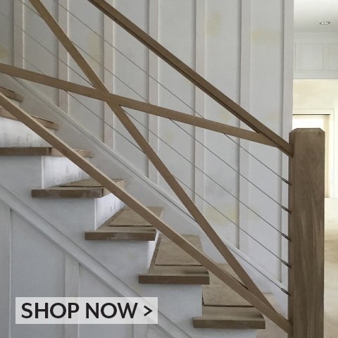 Stair railing parts.